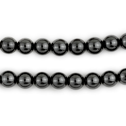 Round Non-Magnetic Hematite Beads (8mm) - The Bead Chest