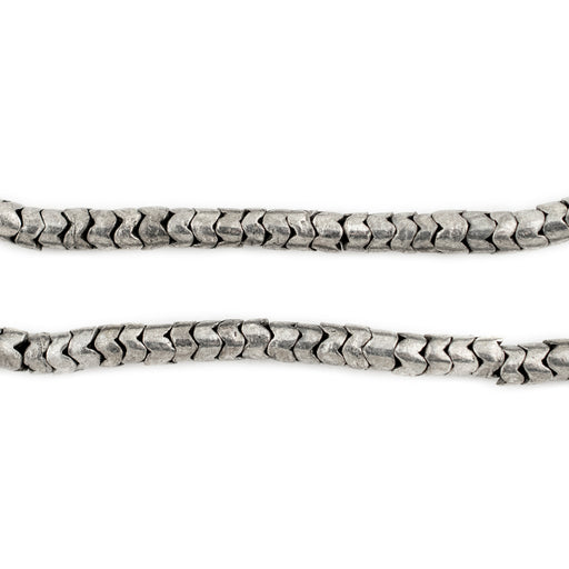 Silver Interlocking Snake Beads (4.5mm) - The Bead Chest