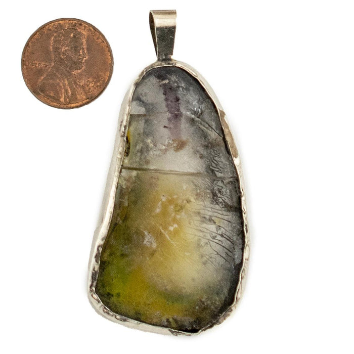 Roman Glass Pendant (60-70mm) #14958 - The Bead Chest