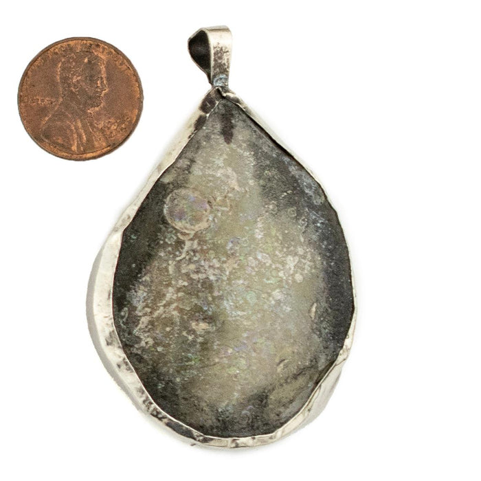 Roman Glass Pendant (60-70mm) #14948 - The Bead Chest