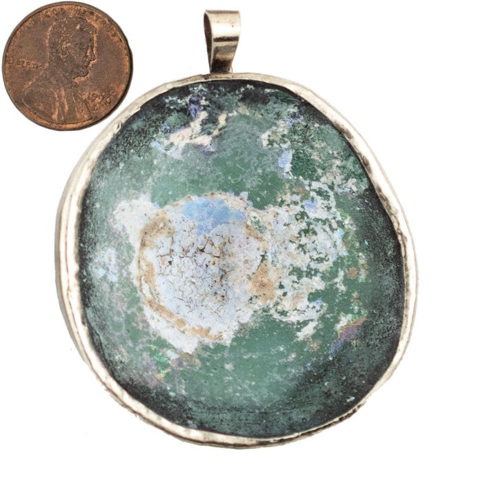 Roman Glass Pendant (60-70mm) #14964 - The Bead Chest