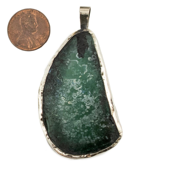 Roman Glass Pendant (60-70mm) #14951 - The Bead Chest