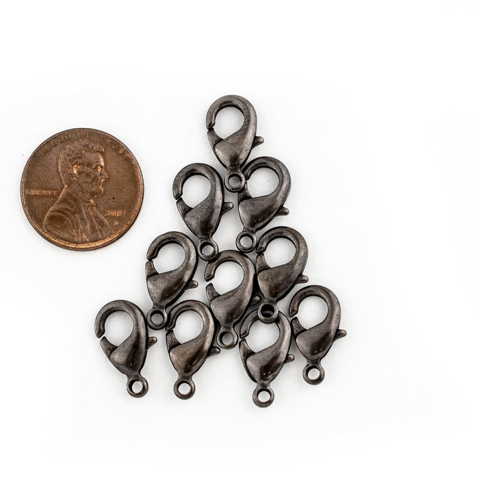 Bronze Lobster Clasps (15mm, Set of 10) - The Bead Chest