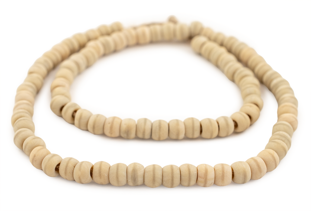 Beige Padre Beads (9mm) - The Bead Chest