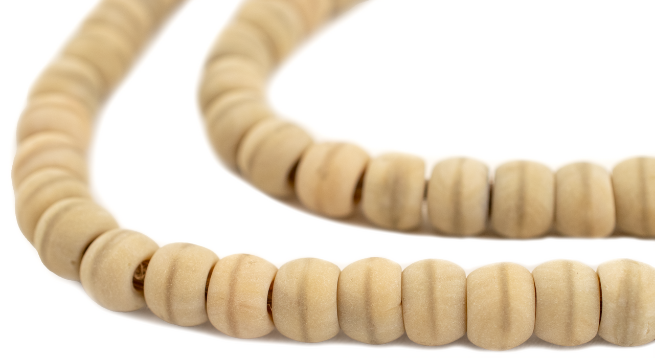 Beige Padre Beads (9mm) - The Bead Chest