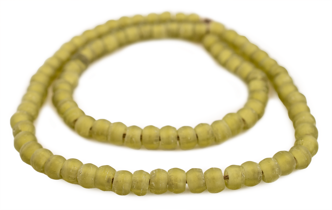 Translucent Olive Green Padre Beads (9mm) - The Bead Chest