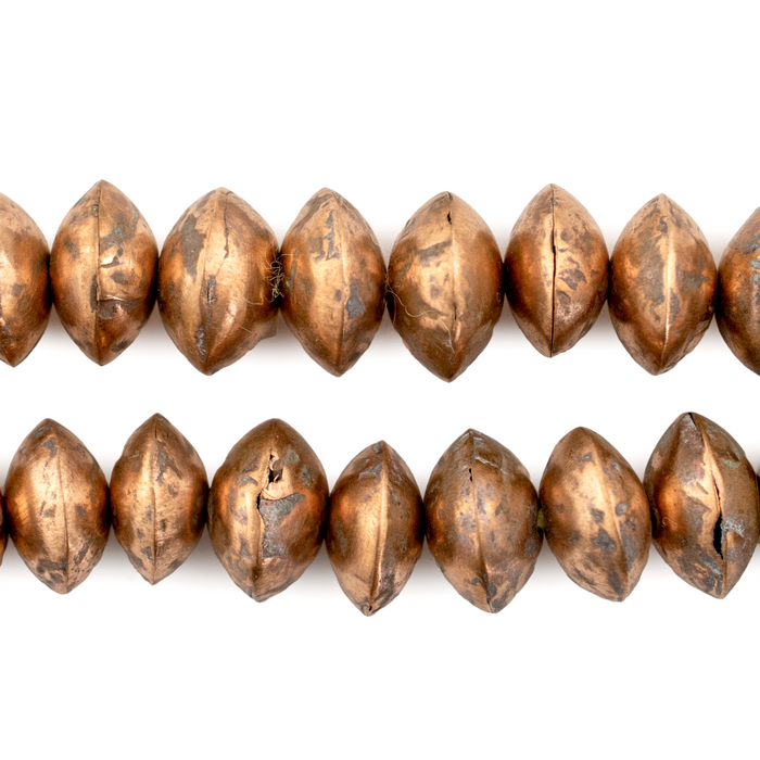 Mali Copper Bicone Beads (10x14mm) - The Bead Chest