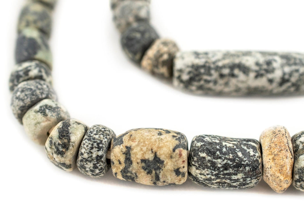 Ancient Mali Granite Stone Beads #13447 - The Bead Chest