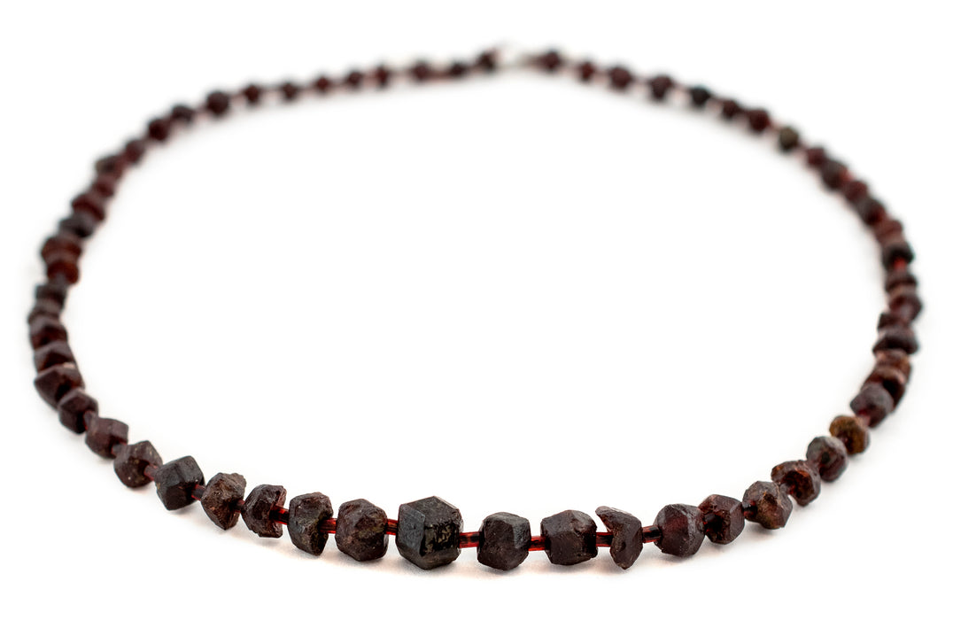 Faceted Garnet Stone Chunk Beads - The Bead Chest