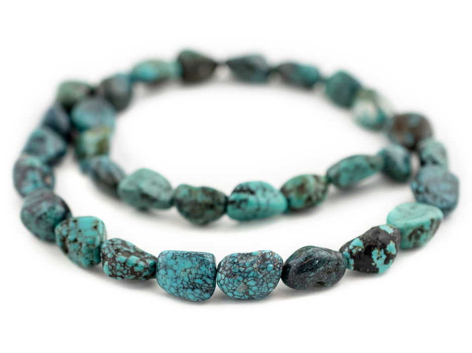 Dark Blue Turquoise Nugget Beads (10-12mm) - The Bead Chest