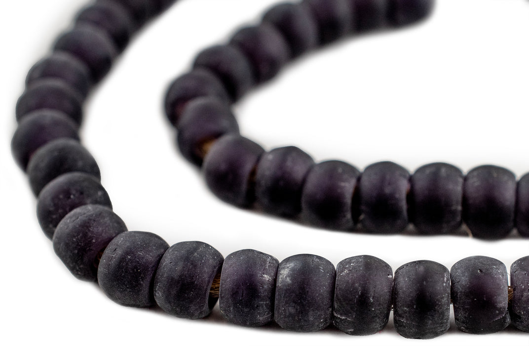 Translucent Dark Purple Padre Beads (9mm) - The Bead Chest