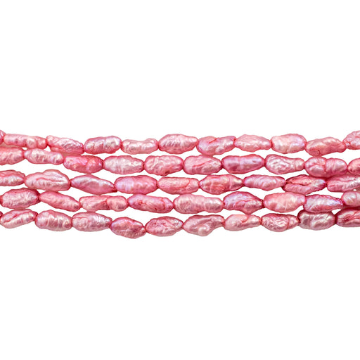 Rose Pink Vintage Japanese Rice Pearl Beads (3mm) - The Bead Chest