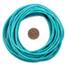 2.5mm Turquoise Distressed Round Leather Cord (15ft) - The Bead Chest