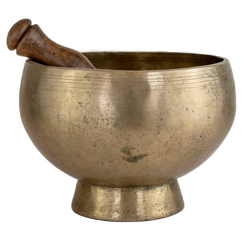 Antique Pedestal Singing Bowl, 7 Inches #13750 - The Bead Chest