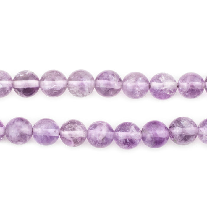 Light Round Amethyst Beads (8mm) - The Bead Chest