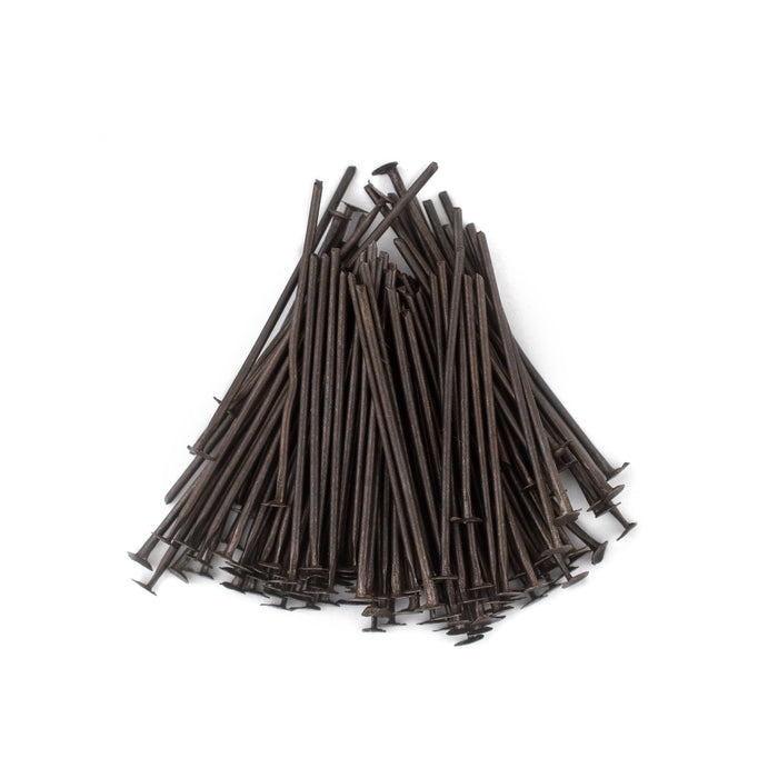 Antiqued Brass 21 Gauge 1 Inch Head Pins (Approx 100 pieces) - The Bead Chest