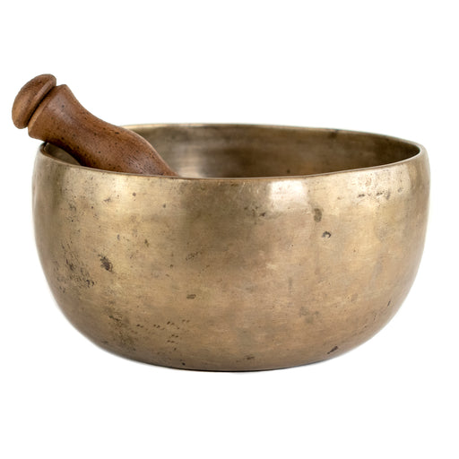 Antique Thadobati Singing Bowl, 7.25 Inches #13765 - The Bead Chest