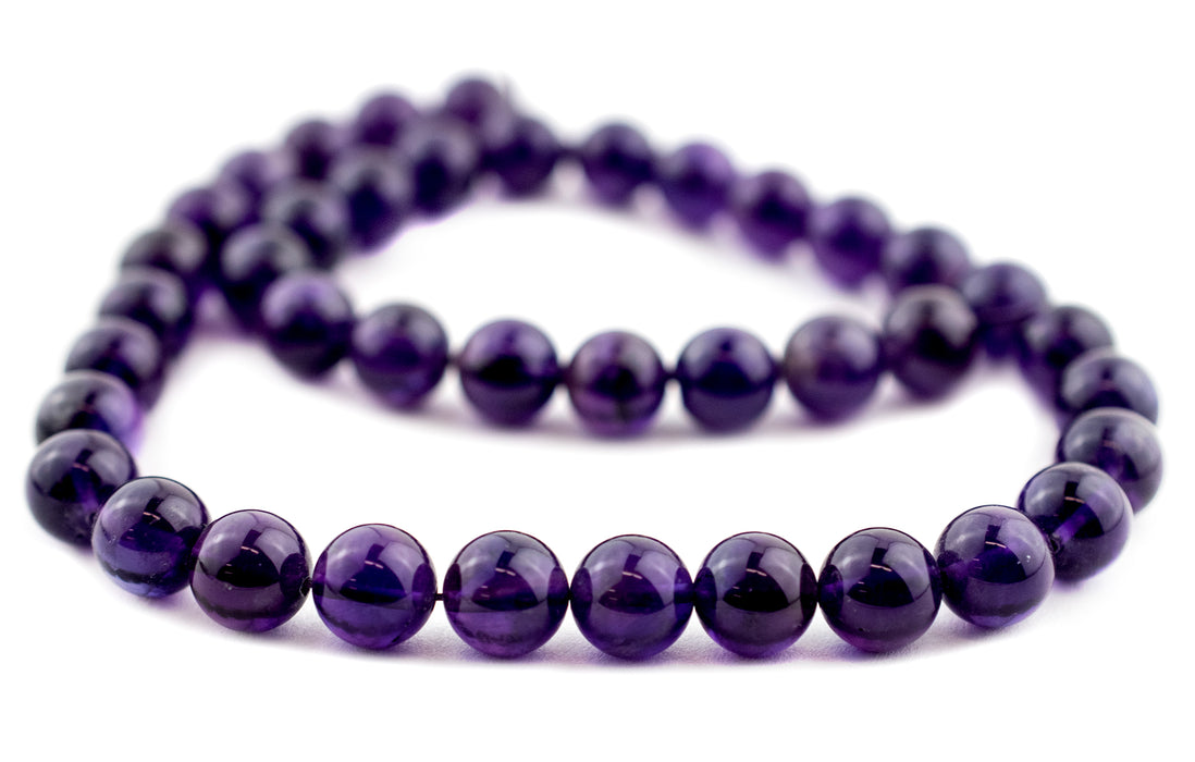 Round Amethyst Beads (10mm) - The Bead Chest