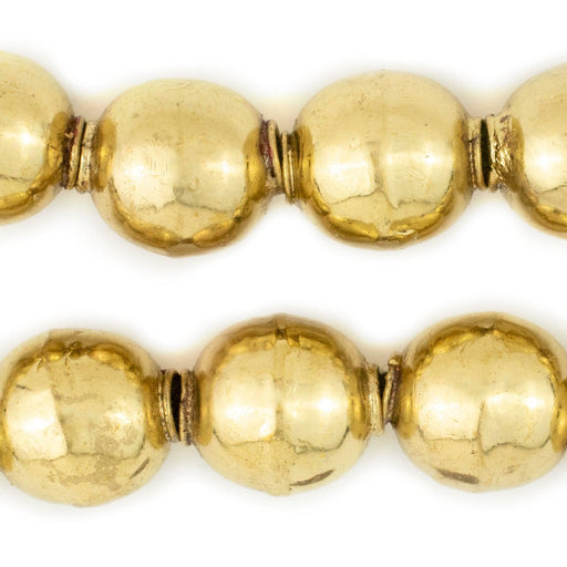 Brass Sphere Hollow Tribal Beads (18mm) - The Bead Chest