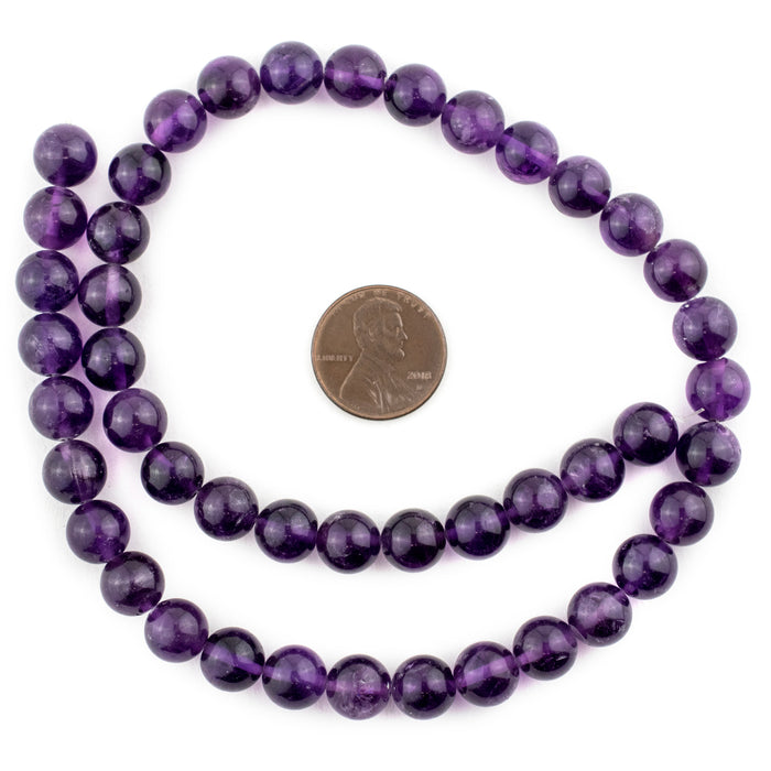 Round Amethyst Beads (9mm) - The Bead Chest