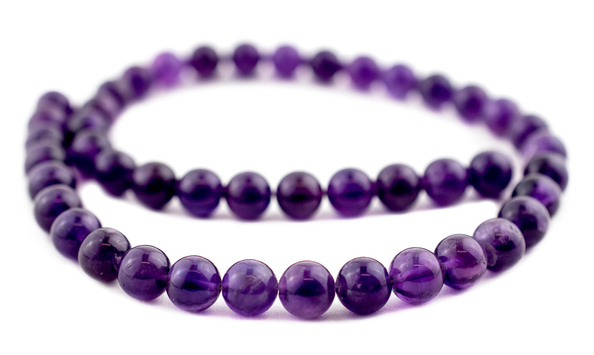 Round Amethyst Beads (9mm) - The Bead Chest