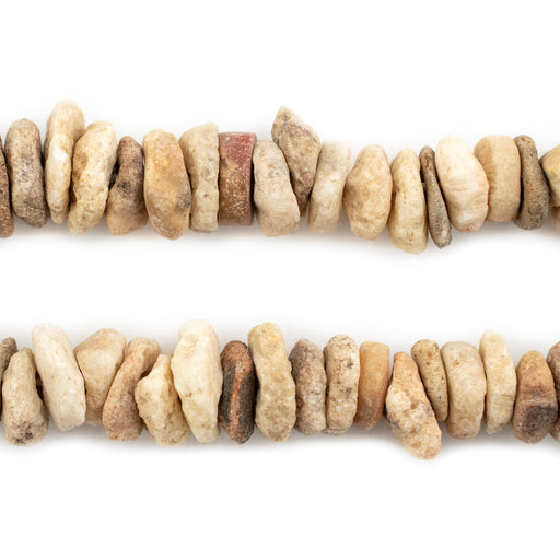 Ancient Quartz Mali Stone Disk Beads (8-11mm) - The Bead Chest