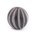 Black Stripe Jatim Java Bead (Single Bead, 20mm) - The Bead Chest