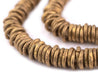 Ghana Brass Donut Beads (10mm) - The Bead Chest