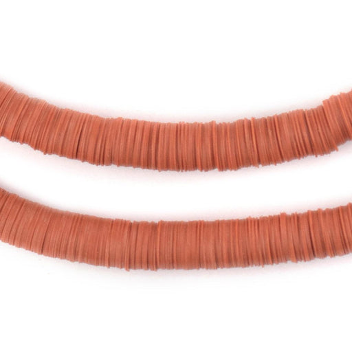 Squash Orange Vinyl Phono Record Beads (8mm) - The Bead Chest
