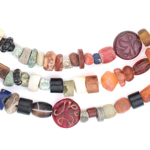 Antique Mixed Mali Bead Medley (Long Strand) - The Bead Chest