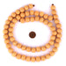 Yellow Round Natural Wood Beads (14mm) - The Bead Chest