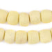 Pastel Yellow Recycled Glass Beads (18mm) - The Bead Chest