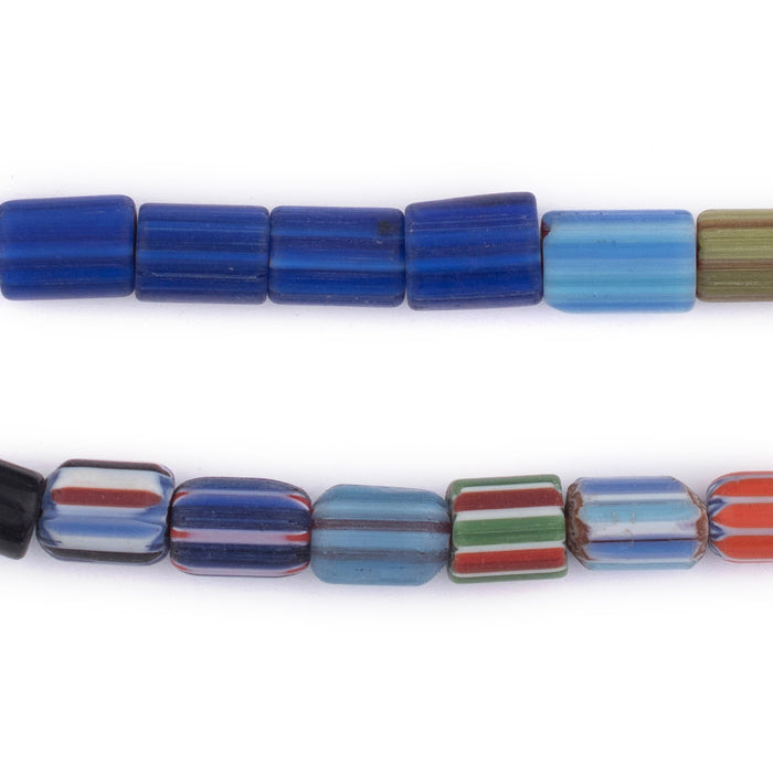 Mixed Himalayan Chevron Beads (8x10mm) - The Bead Chest