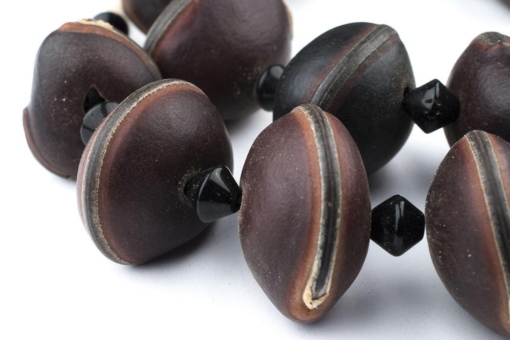 West African Natural Tree Pod Beads - The Bead Chest